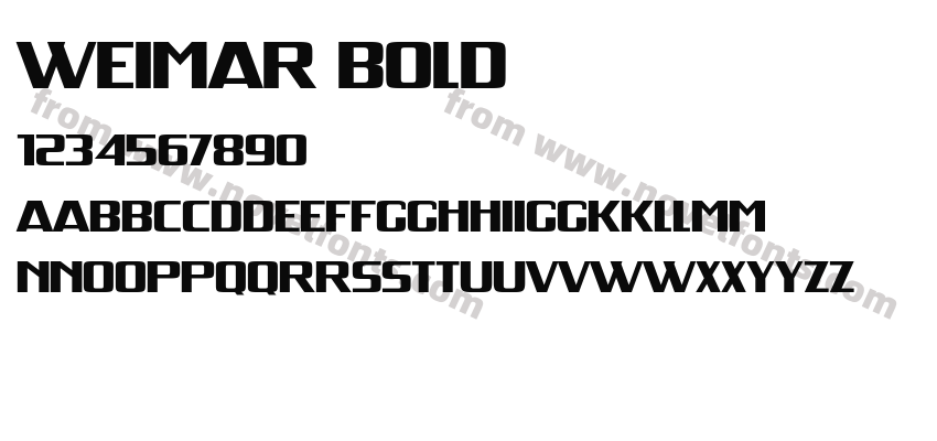 Weimar BoldPreview