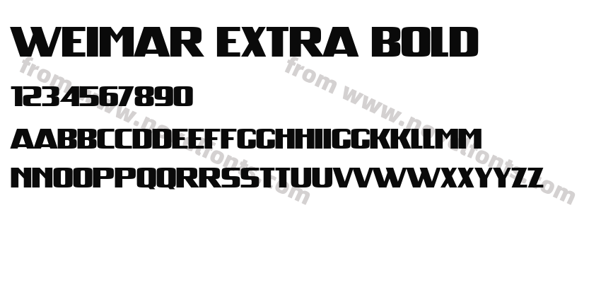 Weimar Extra BoldPreview