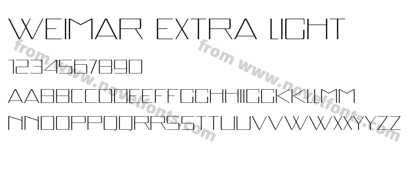 Weimar Extra LightPreview
