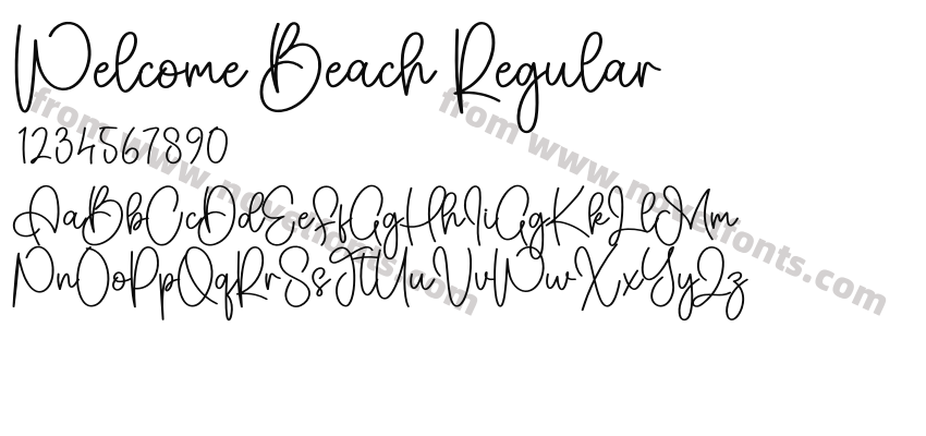 Welcome Beach RegularPreview