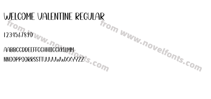 Welcome Valentine RegularPreview