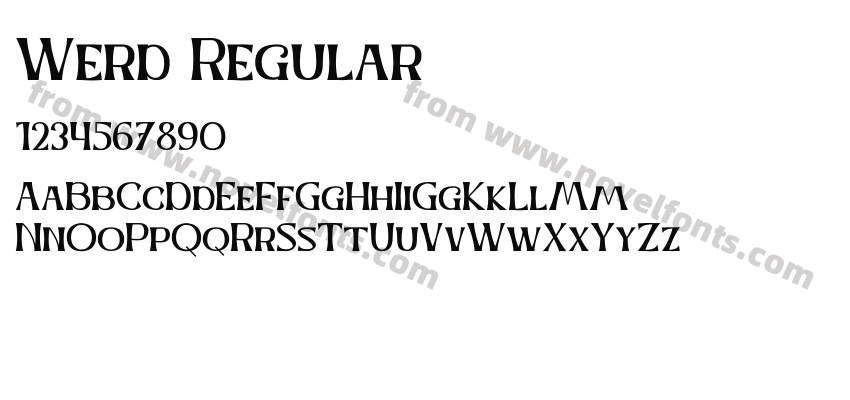 Werd RegularPreview
