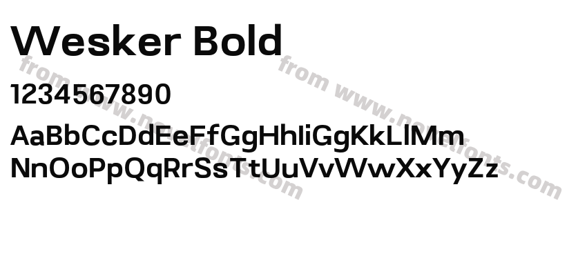 Wesker BoldPreview