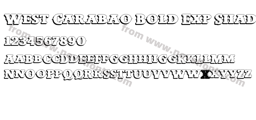 West Carabao Bold Exp ShadowPreview