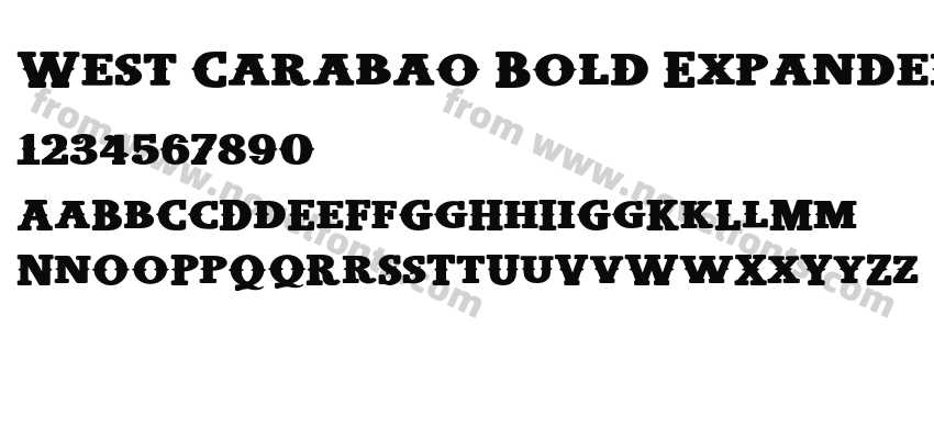 West Carabao Bold ExpandedPreview