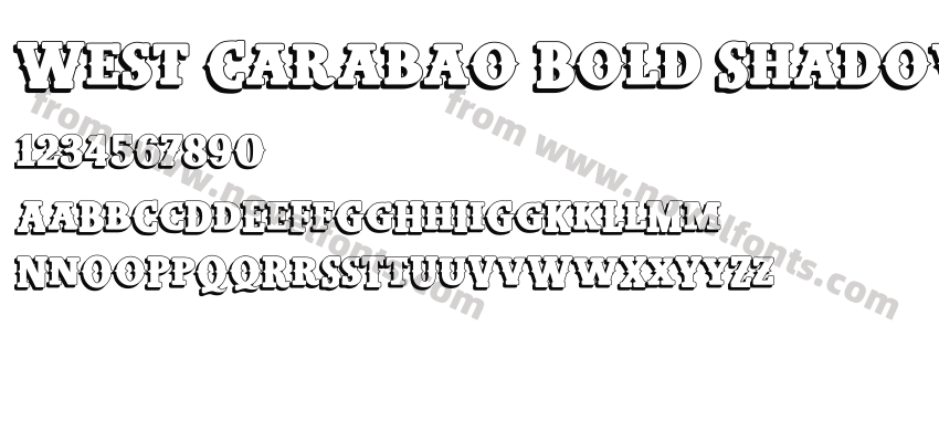 West Carabao Bold ShadowPreview