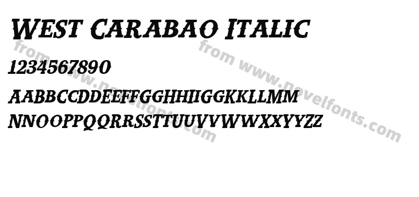 West Carabao ItalicPreview