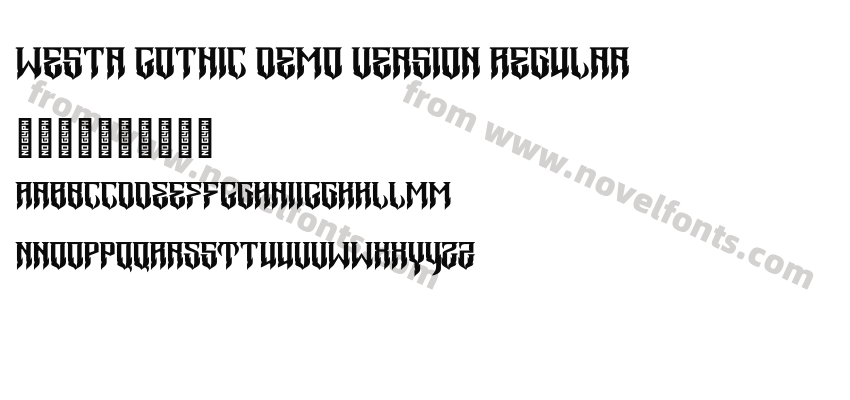 Westa Gothic Demo Version RegularPreview