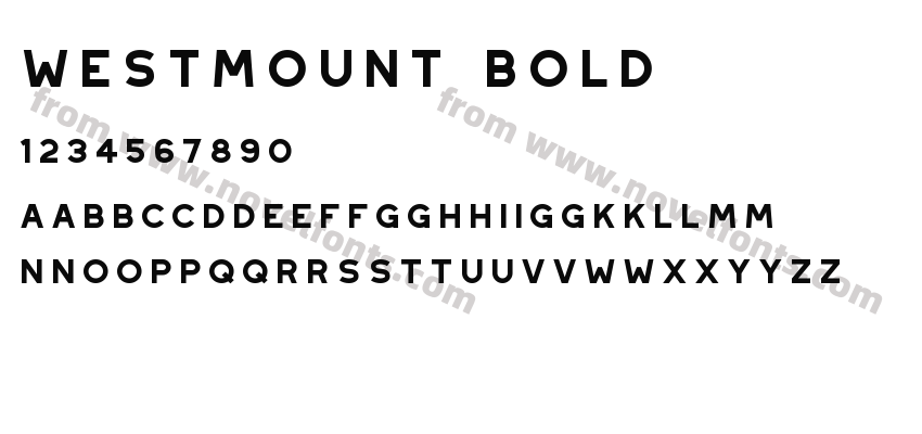 Westmount BoldPreview