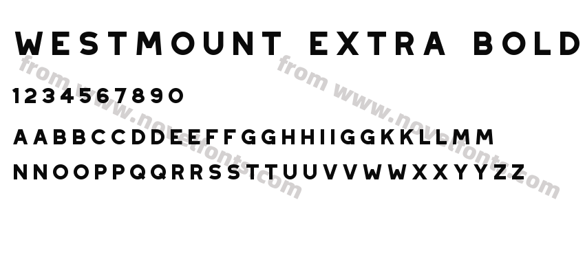 Westmount Extra BoldPreview