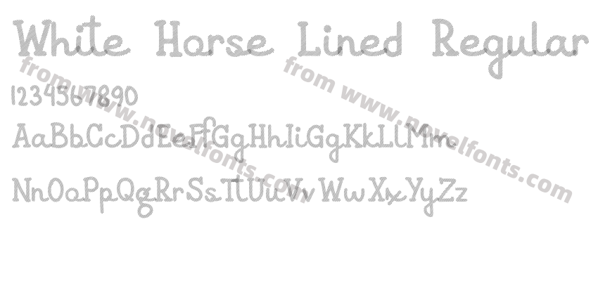 White Horse Lined RegularPreview