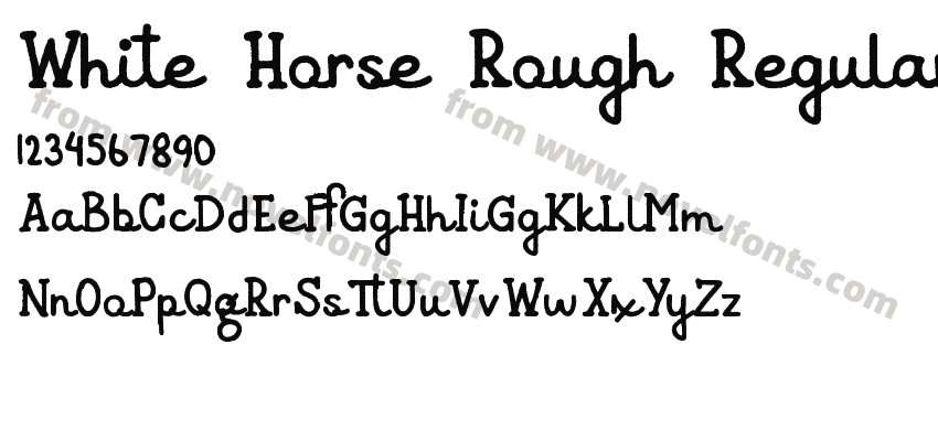 White Horse Rough RegularPreview