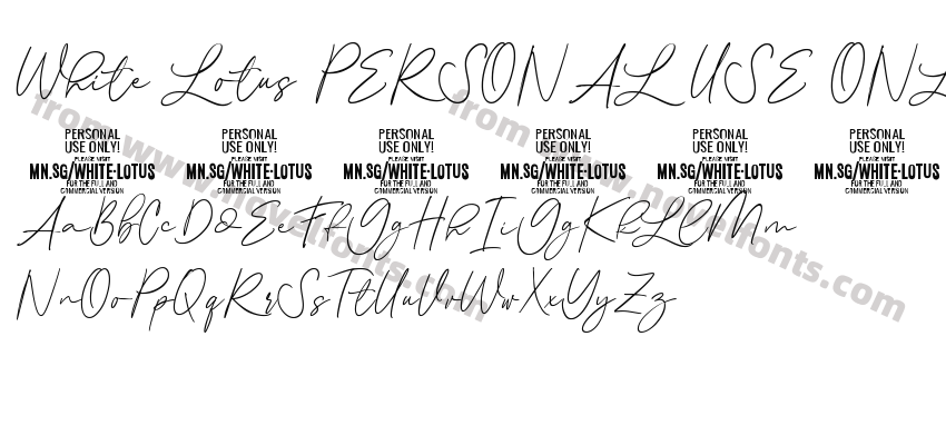 White Lotus PERSONAL USE ONLY RegularPreview