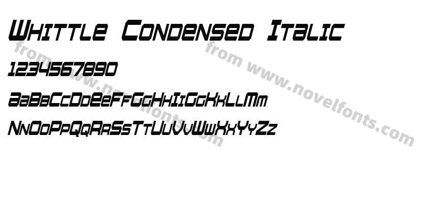 Whittle Condensed ItalicPreview