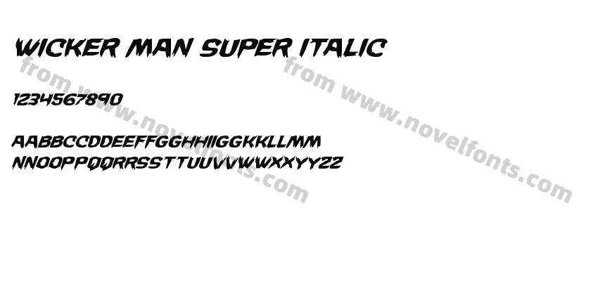 Wicker Man Super ItalicPreview