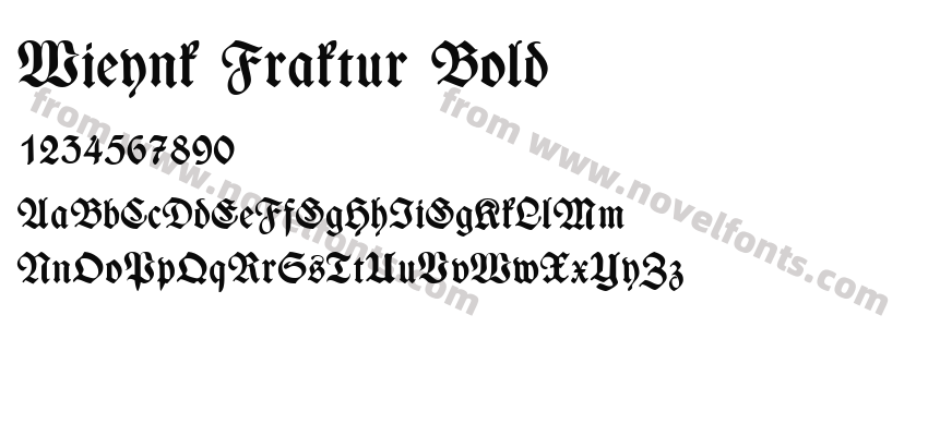 Wieynk Fraktur BoldPreview