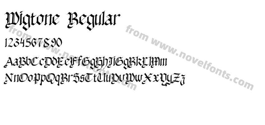 Wigtone RegularPreview