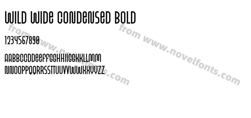Wild Wide Condensed BoldPreview