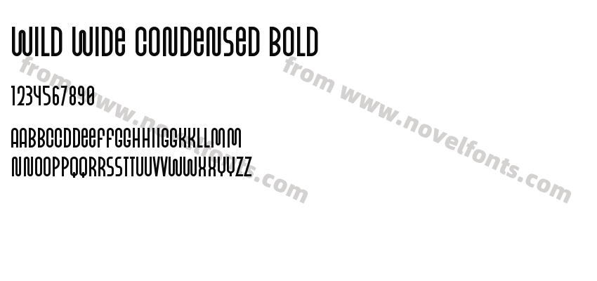 Wild Wide Condensed BoldPreview