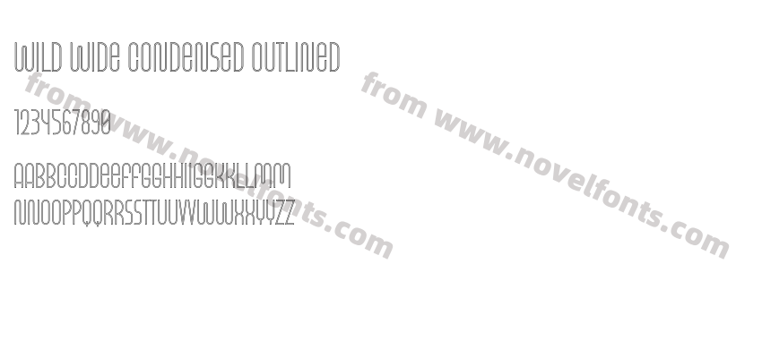 Wild Wide Condensed OutlinedPreview