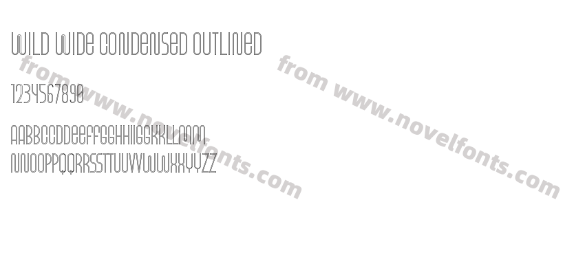 Wild Wide Condensed OutlinedPreview