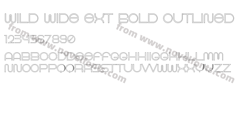 Wild Wide Ext Bold OutlinedPreview