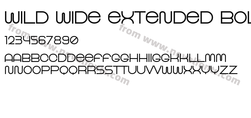 Wild Wide Extended BoldPreview