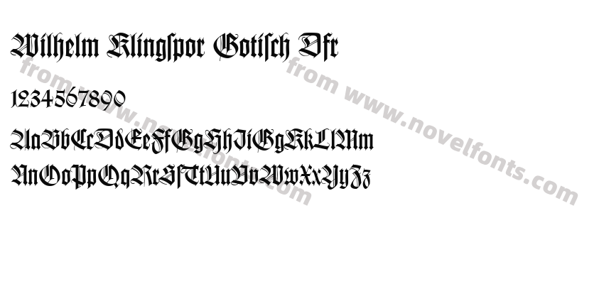 Wilhelm Klingspor Gotisch DfrPreview