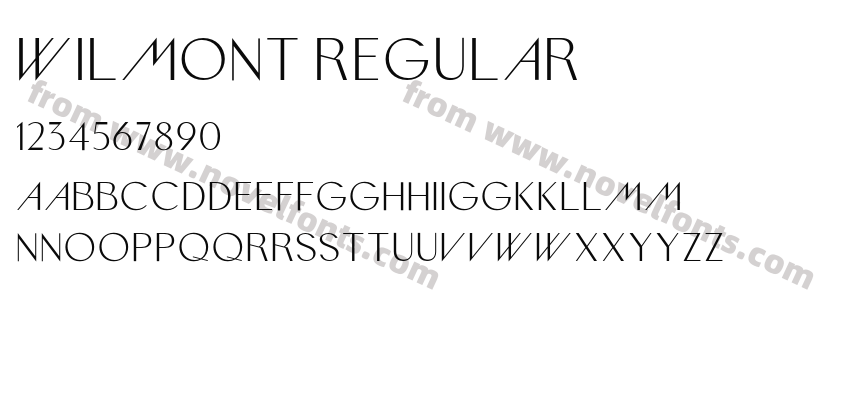 Wilmont RegularPreview