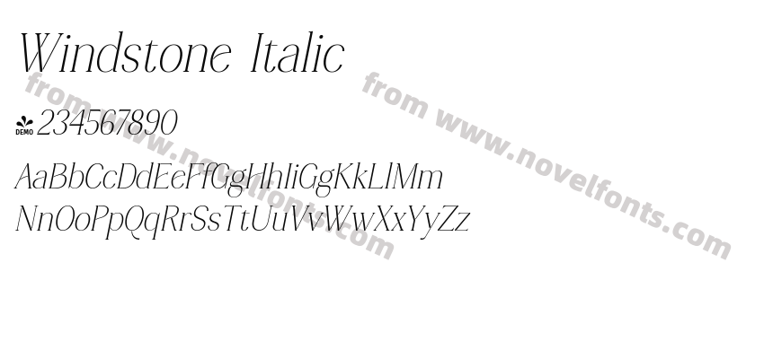 Windstone ItalicPreview