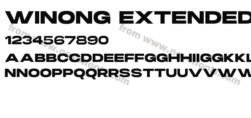 Winong Extended BoldPreview
