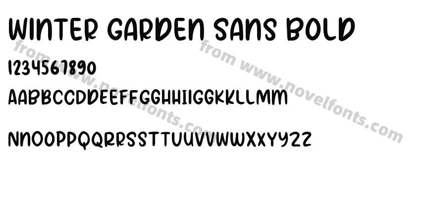 Winter Garden Sans BoldPreview