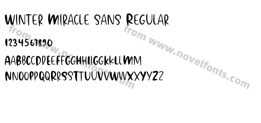 Winter Miracle sans RegularPreview