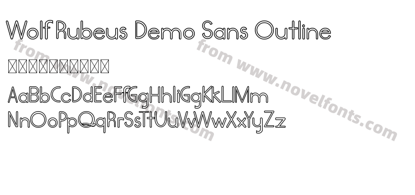 Wolf Rubeus Demo Sans OutlinePreview