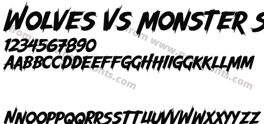 Wolves Vs Monster SlantPreview