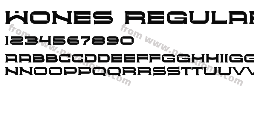 Wones RegularPreview