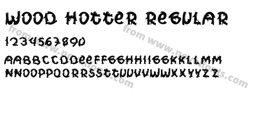 Wood Hotter RegularPreview
