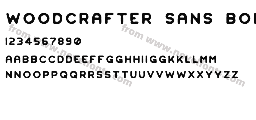 Woodcrafter Sans BoldPreview