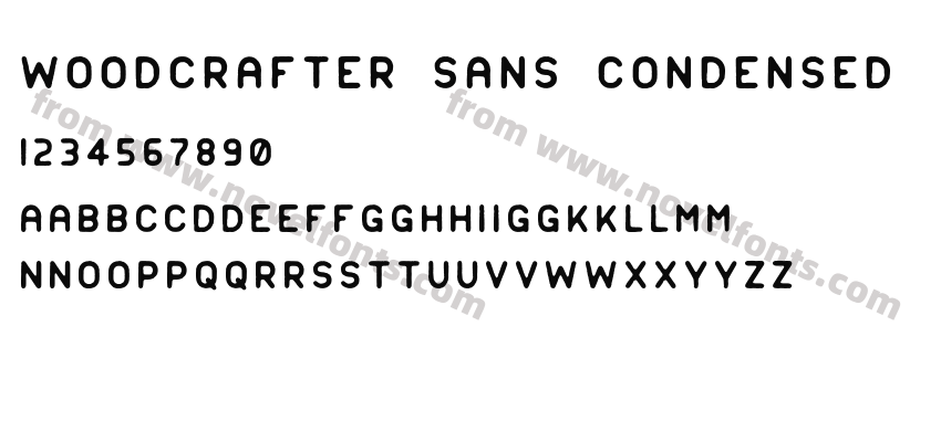 Woodcrafter Sans CondensedPreview