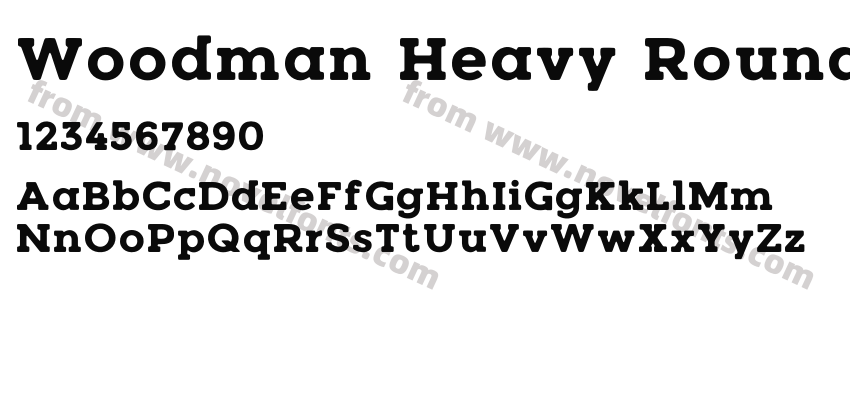 Woodman Heavy RoundedPreview