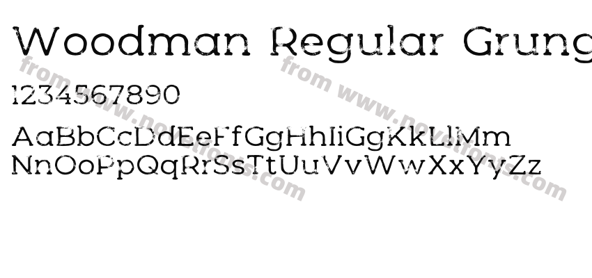 Woodman Regular GrungePreview