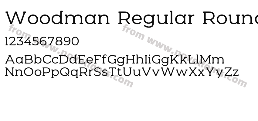 Woodman Regular RoundedPreview
