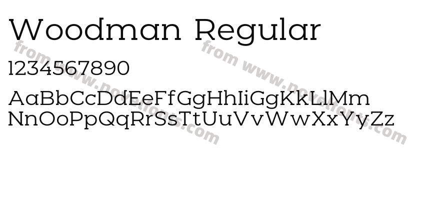 Woodman RegularPreview