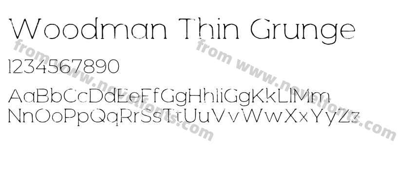 Woodman Thin GrungePreview