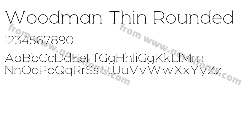 Woodman Thin RoundedPreview