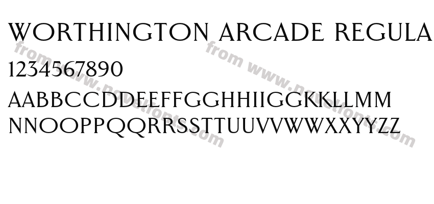 Worthington Arcade RegularPreview