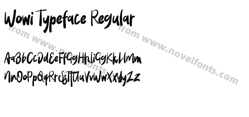 Wowi Typeface RegularPreview