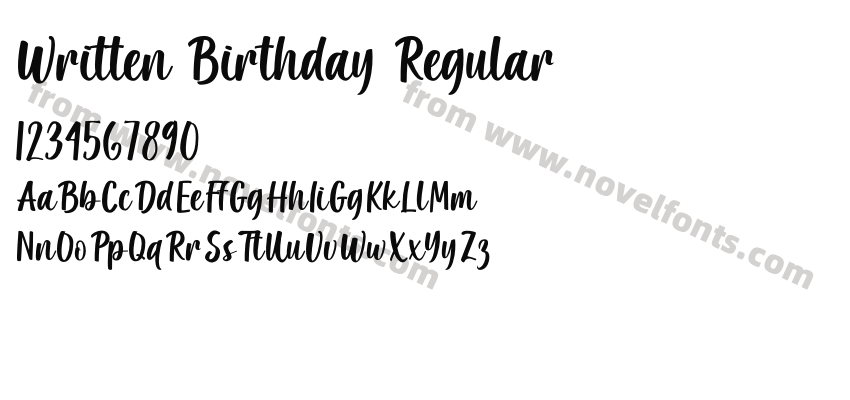 Written Birthday RegularPreview