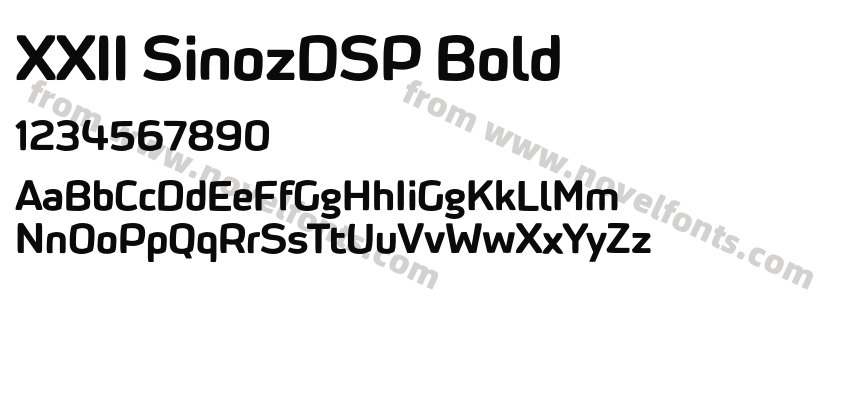 XXII SinozDSP BoldPreview