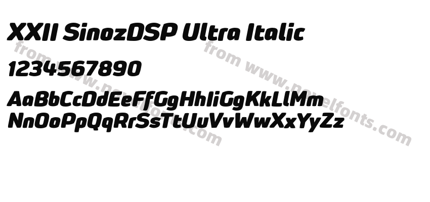 XXII SinozDSP Ultra ItalicPreview